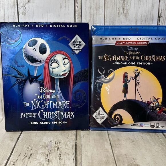 The Nightmare Before Christmas-Sing-Along Edition Disney 2018 BLU-RAY New/Sealed - Picture 1 of 4